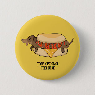 Custom Text Hot Dog Button