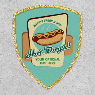 Custom Text Hot Dog Patch
