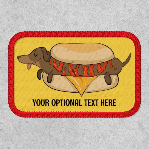 Custom Text Hot Dog Patch