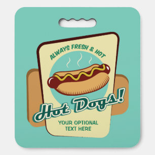 Custom Text Hot Dog Seat Cushion