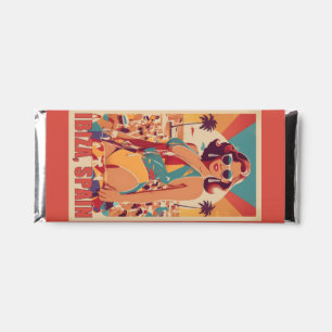 Custom Text Ibiza, Spain Travel Poster Hershey Bar Favors