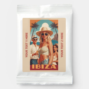 Custom Text Ibiza, Spain Travel Poster Lemonade Drink Mix
