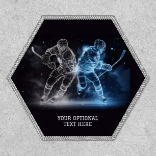 Custom Text Ice Hockey Patch