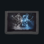 Custom Text Ice Hockey Trifold Wallet<br><div class="desc">See my store for more sports items.</div>