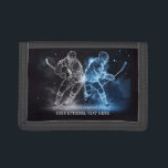 Custom Text Ice Hockey Trifold Wallet<br><div class="desc">See my store for more sports items.</div>