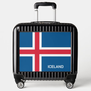 Custom Text Iceland Flag Luggage