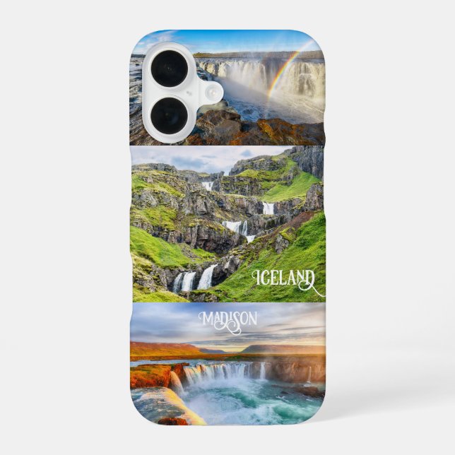 Custom Text Iceland Iphone Case (Back)