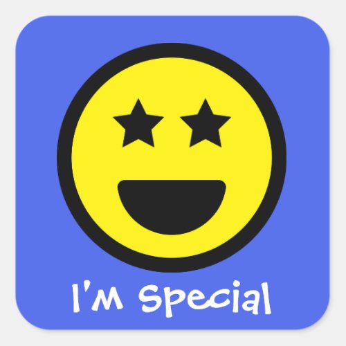 Custom Text Im Special Face Emoji Sticker