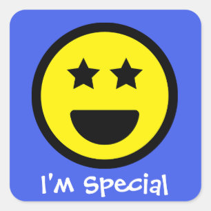 Custom Text I'm Special Face Emoji Sticker