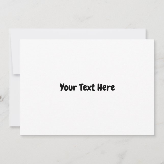 Custom Text Invitation (Front)