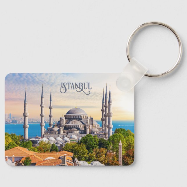 Custom Text Istanbul Keychain (Front)