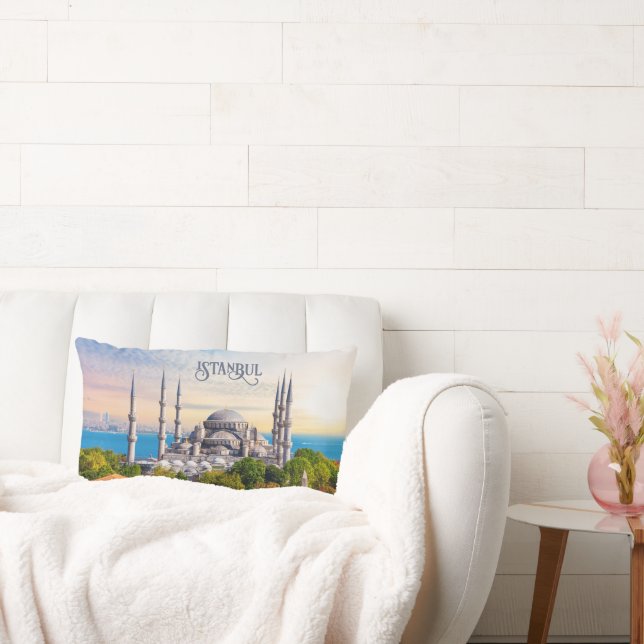 Custom Text Istanbul Lumbar Pillow (Couch)