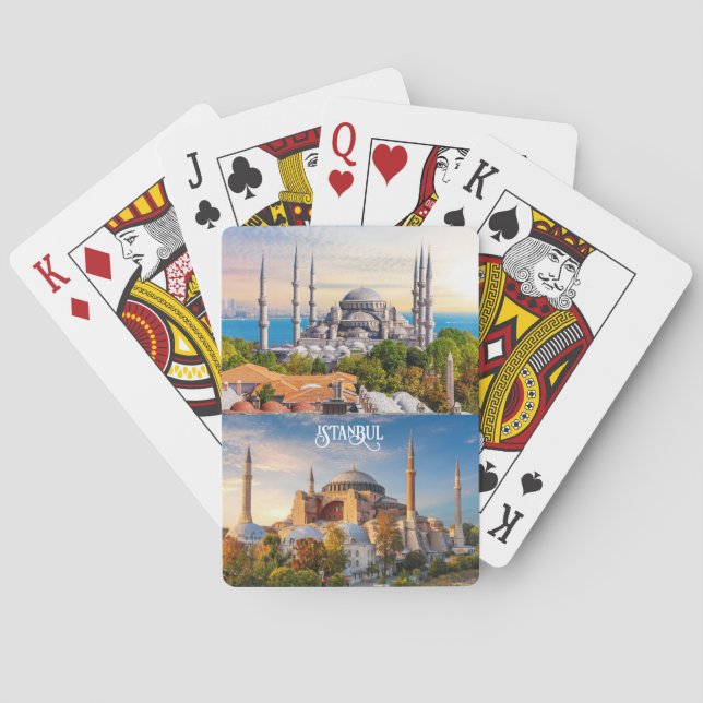 Custom Text Istanbul Poker Cards (Back)