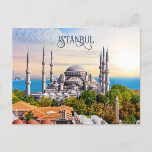 Custom Text Istanbul Postcard