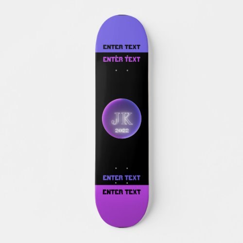 Custom Text JK 2022 Skateboard
