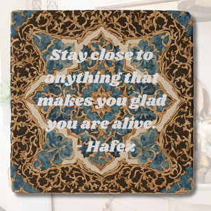 Custom Text Khatam Marquetry Persian Art Gifts Trivet