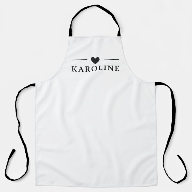 Custom Text, Kitchen Apron (Front)