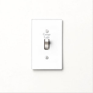 Custom Text - Labeled Light Switch Plate Cover
