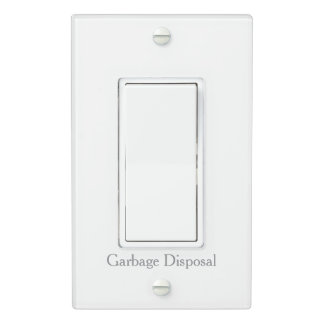 Custom Text - Labeled Light Switch Plate Cover