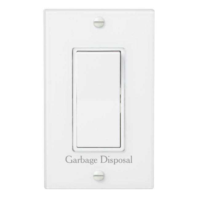 Custom Text - Labeled Light Switch Plate Cover (In Situ)