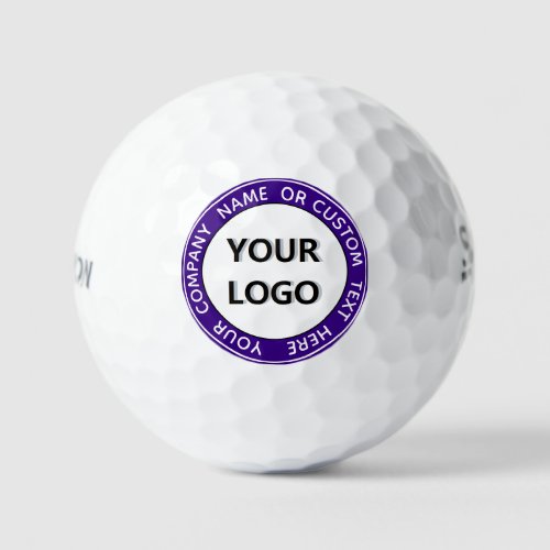 Custom Text Logo and Colors Promotional Golf Balls