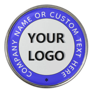 Custom Text Logo Branded Golf Ball Markers Example