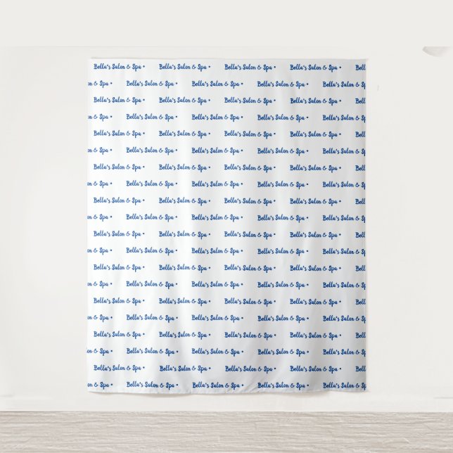 Custom Text Logo Event Backdrop Step and Repeat (Front)