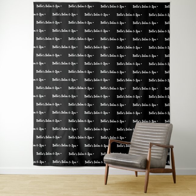 Custom Text Logo Event Backdrop Step and Repeat (In Situ)