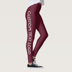 CUSTOM TEXT LOGO LEGGINGS