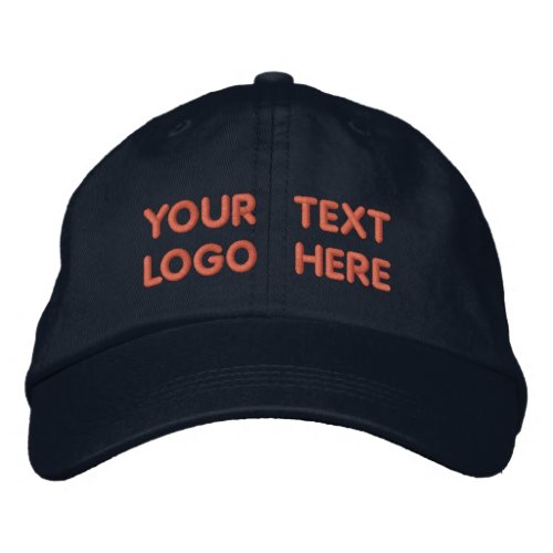 Custom Text  Logo _ Promotional Personalized Your Embroidered Baseball Cap