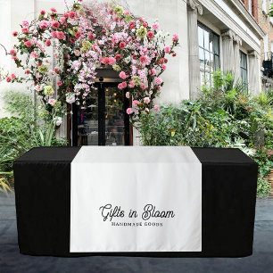 Custom Text Logo Table Runner Vendor Booth Display Tapestry