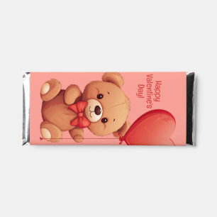 Custom Text Love Teddy Hershey Bar Favors
