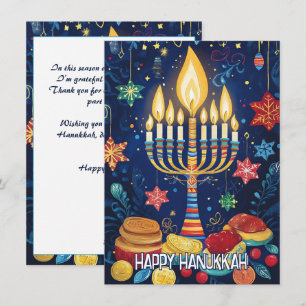 Custom text Luminous Festival Greetings Holiday Card