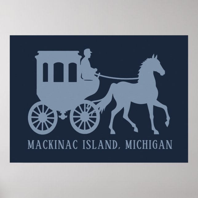 Custom Text Mackinac Island Poster (Front)