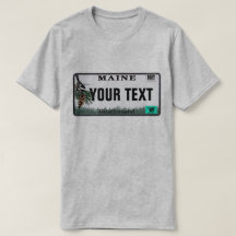 Custom Text Maine License Plate