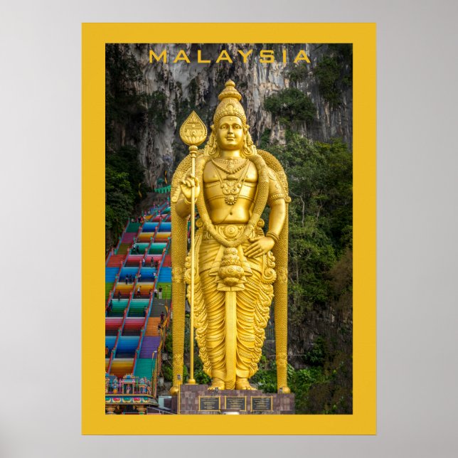 Custom text Malaysia Poster (Front)