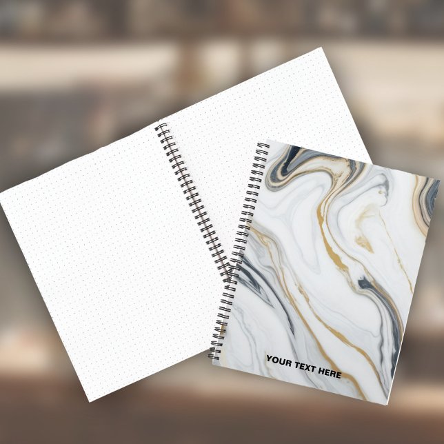 Custom Text - Marble Pattern Notebook (Creator Uploaded)