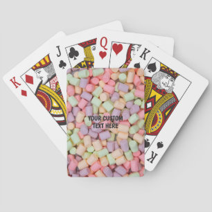 Custom Text Marshmallows Poker Cards