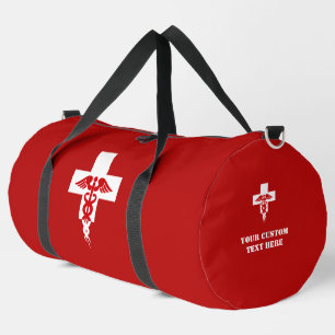 Custom Text Medical Professional Duffle Bag