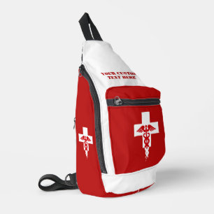 Custom Text Medical Professional Sling Bag