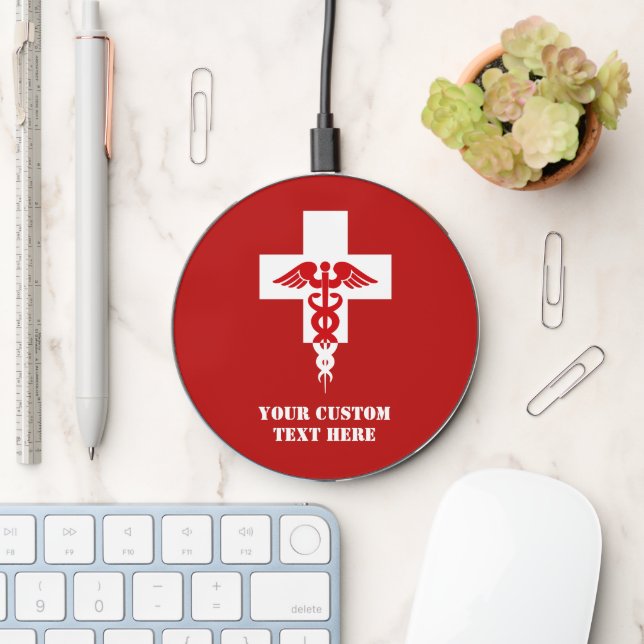 Custom Text Medical Professional Wireless Charger (Desk)