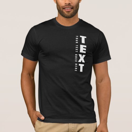 Custom Text Mens BellaCanvas Short Sleeve T_Shirt