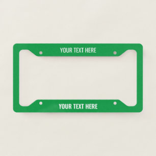Custom Text Message Auto Car Accessory Vehicle License Plate Frame