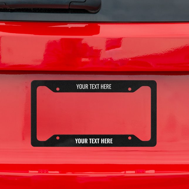 Custom Text Message Auto Car Accessory Vehicle License Plate Frame (Creator Uploaded)