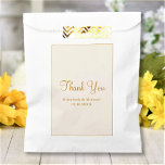Custom Text Message Thank You Favor Bag<br><div class="desc">Customize the text and easily create your personalized favor bag. Click CUSTOMIZE FURTHER to change the background color or text color. You can TRANSFER this DESIGN on other Zazzle products and adjust it to fit most of the Zazzle items. Standard Studio designs are made in high-resolution vector graphics for a...</div>