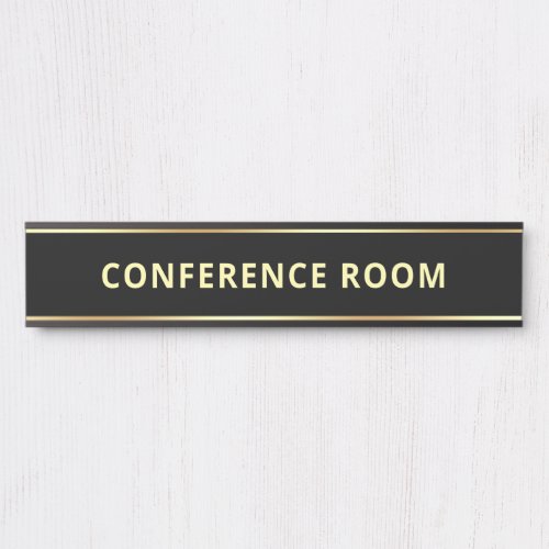 Custom Text Minimalist Template Conference Room Door Sign