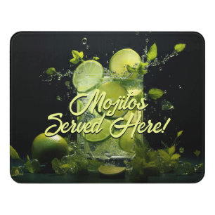 Custom Text Mojito Cocktail Door Sign