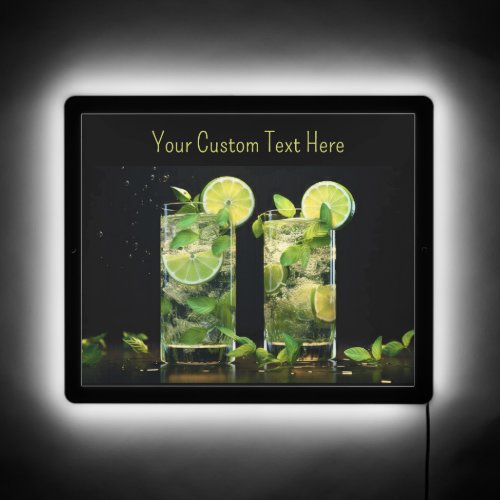 Custom Text Mojito Cocktails LED Sign