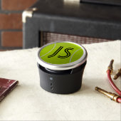 Custom Text Monogram Initials Tennis Ball Speaker (In Situ)