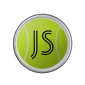 Custom Text Monogram Initials Tennis Ball Speaker (Front)